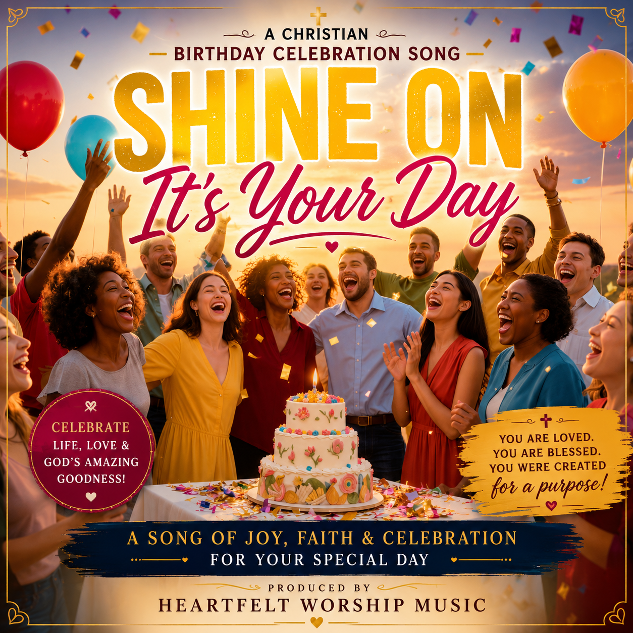 Christian Birthday Celebration Song | Shine On It’s Your Day